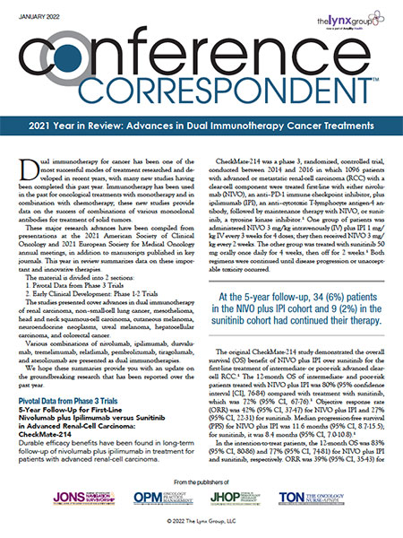2021 Year in Review: Advances in Dual Immunotherapy Cancer Treatments